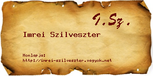 Imrei Szilveszter névjegykártya